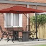 Parasol Roma Rojo 286 x 284 x 265 cm Aluminio y poliéster en Sombrillas | Comprar online en Foru.es