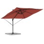 Parasol Roma Rojo 286 x 284 x 265 cm Aluminio y poliéster en Sombrillas | Comprar online en Foru.es