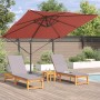 Parasol Roma Rojo 286 x 284 x 265 cm Aluminio y poliéster en Sombrillas | Comprar online en Foru.es