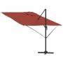 Parasol Roma Rojo 286 x 284 x 265 cm Aluminio y poliéster en Sombrillas | Comprar online en Foru.es
