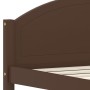 Estructura de cama madera maciza pino marrón oscuro 120x200 cm de vidaXL, Camas y somieres - Ref: Foro24-322043, Precio: 137,...