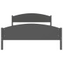 Estructura de cama madera maciza de pino gris oscuro 160x200 cm de vidaXL, Camas y somieres - Ref: Foro24-322050, Precio: 127...