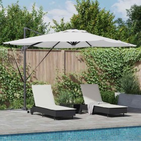 Parasol Roma Beige 286 x 284 x 270 cm Aluminio y poliéster en Sombrillas | Comprar online en Foru.es