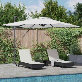 Parasol Roma Beige 286 x 284 x 270 cm Aluminio y poliéster en Sombrillas | Comprar online en Foru.es