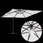 Parasol Roma Beige 286 x 284 x 270 cm Aluminio y poliéster en Sombrillas | Comprar online en Foru.es