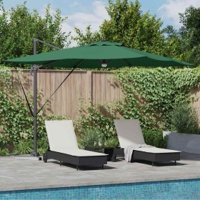Parasol Roma Verde 286 x 284 x 270 cm Aluminio y poliéster en Sombrillas | Comprar online en Foru.es