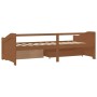 Sofá cama 3 plazas cajones pino macizo marrón miel 90x200 cm de vidaXL, Camas y somieres - Ref: Foro24-322171, Precio: 243,25...