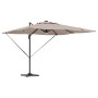 Parasol Roma Taupé 286 x 284 x 270 cm Aluminio y poliéster en Sombrillas | Comprar online en Foru.es