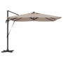 Parasol Roma Taupé 286 x 284 x 270 cm Aluminio y poliéster en Sombrillas | Comprar online en Foru.es
