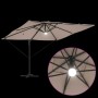 Parasol Roma Taupé 286 x 284 x 270 cm Aluminio y poliéster en Sombrillas | Comprar online en Foru.es