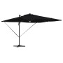 Parasol Roma Negro 286 x 284 x 270 cm Aluminio y poliéster en Sombrillas | Comprar online en Foru.es