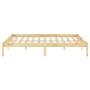 Estructura de cama madera maciza 120x190 cm de vidaXL, Camas y somieres - Ref: Foro24-809987, Precio: 83,22 €, Descuento: %