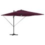 Parasol Roma Rojo 286 x 284 x 270 cm Aluminio y poliéster en Sombrillas | Comprar online en Foru.es