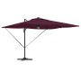 Parasol Roma Rojo 286 x 284 x 270 cm Aluminio y poliéster en Sombrillas | Comprar online en Foru.es