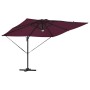Parasol Roma Rojo 286 x 284 x 270 cm Aluminio y poliéster en Sombrillas | Comprar online en Foru.es