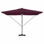 Parasol Roma Rojo 286 x 284 x 270 cm Aluminio y poliéster en Sombrillas | Comprar online en Foru.es