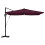 Parasol Roma Rojo 286 x 284 x 270 cm Aluminio y poliéster en Sombrillas | Comprar online en Foru.es