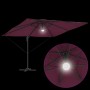 Parasol Roma Rojo 286 x 284 x 270 cm Aluminio y poliéster en Sombrillas | Comprar online en Foru.es