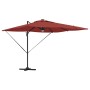 Parasol Roma Rojo 286 x 284 x 270 cm Aluminio y poliéster en Sombrillas | Comprar online en Foru.es