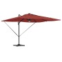 Parasol Roma Rojo 286 x 284 x 270 cm Aluminio y poliéster en Sombrillas | Comprar online en Foru.es