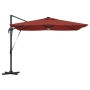 Parasol Roma Rojo 286 x 284 x 270 cm Aluminio y poliéster en Sombrillas | Comprar online en Foru.es
