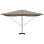 Sombrilla Taupé 351 x 250 x 253 cm Poliéster y Aluminio en Sombrillas | Comprar online en Foru.es