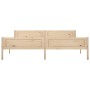 Estructura de cama de madera maciza de pino 200x200 cm de vidaXL, Camas y somieres - Ref: Foro24-322102, Precio: 123,31 €, De...