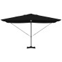 Sombrilla Negro 351 x 250 x 253 cm Poliéster y Aluminio en Sombrillas | Comprar online en Foru.es