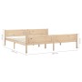 Estructura de cama de madera maciza de pino 200x200 cm de vidaXL, Camas y somieres - Ref: Foro24-322102, Precio: 123,31 €, De...