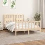 Estructura de cama con cabecero madera maciza pino 120x200 cm de vidaXL, Camas y somieres - Ref: Foro24-3188161, Precio: 120,...
