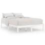Estructura de cama madera maciza blanco Supe King 180x200 cm de vidaXL, Camas y somieres - Ref: Foro24-810033, Precio: 107,53...