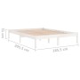 Estructura de cama madera maciza blanco Supe King 180x200 cm de vidaXL, Camas y somieres - Ref: Foro24-810033, Precio: 107,53...