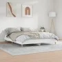 Estructura de cama madera de ingeniería blanca 200x200 cm de vidaXL, Camas y somieres - Ref: Foro24-832005, Precio: 140,51 €,...