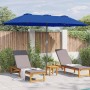 Sombrilla de jardín Azul azur 370 x 197 x 239 cm en Sombrillas | Comprar online en Foru.es