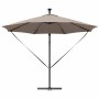 Sombrilla Taupé 294 x 294 x 248 cm Poliéster y Aluminio en Sombrillas | Comprar online en Foru.es