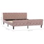 Estructura de cama de terciopelo rosa 160x200 cm de vidaXL, Camas y somieres - Ref: Foro24-288568, Precio: 375,21 €, Descuent...