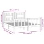 Estructura de cama con cabecero madera de pino gris 150x200cm de vidaXL, Camas y somieres - Ref: Foro24-3188173, Precio: 155,...