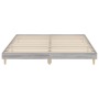 Estructura de cama madera de ingeniería gris Sonoma 200x200 cm de vidaXL, Camas y somieres - Ref: Foro24-832011, Precio: 111,...