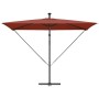 Sombrilla Terracota 294 x 200 x 270 cm Poliéster y Aluminio en Sombrillas | Comprar online en Foru.es