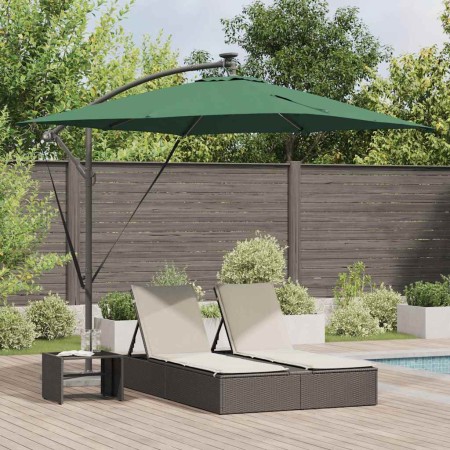 Parasol de cantilever tipo plátano Verde 249 x 249 x 250 cm en Sombrillas | Comprar online en Foru.es
