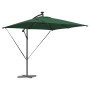 Parasol de cantilever tipo plátano Verde 249 x 249 x 250 cm en Sombrillas | Comprar online en Foru.es