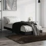 Estructura de cama madera de ingeniería negra 75x190 cm de vidaXL, Camas y somieres - Ref: Foro24-832206, Precio: 88,45 €, De...
