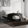 Estructura de cama madera de ingeniería negra 75x190 cm de vidaXL, Camas y somieres - Ref: Foro24-832206, Precio: 89,95 €, De...