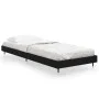 Estructura de cama madera de ingeniería negra 75x190 cm de vidaXL, Camas y somieres - Ref: Foro24-832206, Precio: 88,45 €, De...