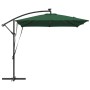 Parasol de cantilever tipo plátano Verde 249 x 249 x 250 cm en Sombrillas | Comprar online en Foru.es