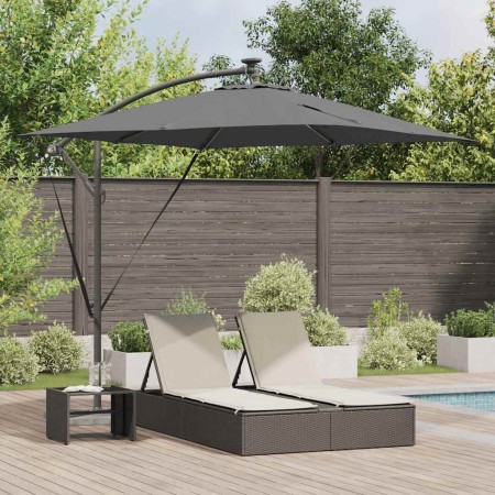 Parasol de cantilever tipo plátano Antracita 249 x 249 x 250 cm en Sombrillas | Comprar online en Foru.es