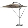 Parasol de cantilever tipo plátano Taupé 249 x 249 x 250 cm en Sombrillas | Comprar online en Foru.es