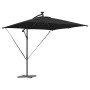 Parasol de cantilever tipo plátano Negro 249 x 249 x 250 cm en Sombrillas | Comprar online en Foru.es