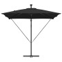 Parasol de cantilever tipo plátano Negro 249 x 249 x 250 cm en Sombrillas | Comprar online en Foru.es