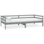 Sofá cama con colchón madera de pino maciza gris 90x200 cm de vidaXL, Camas y somieres - Ref: Foro24-3083571, Precio: 266,73 ...